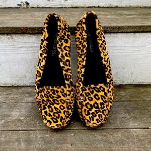 Like NEW Aerosoles Leopard “Faux-Pony” Hair Flats, 7 1/2 Grip Soles-Hardly Worn!